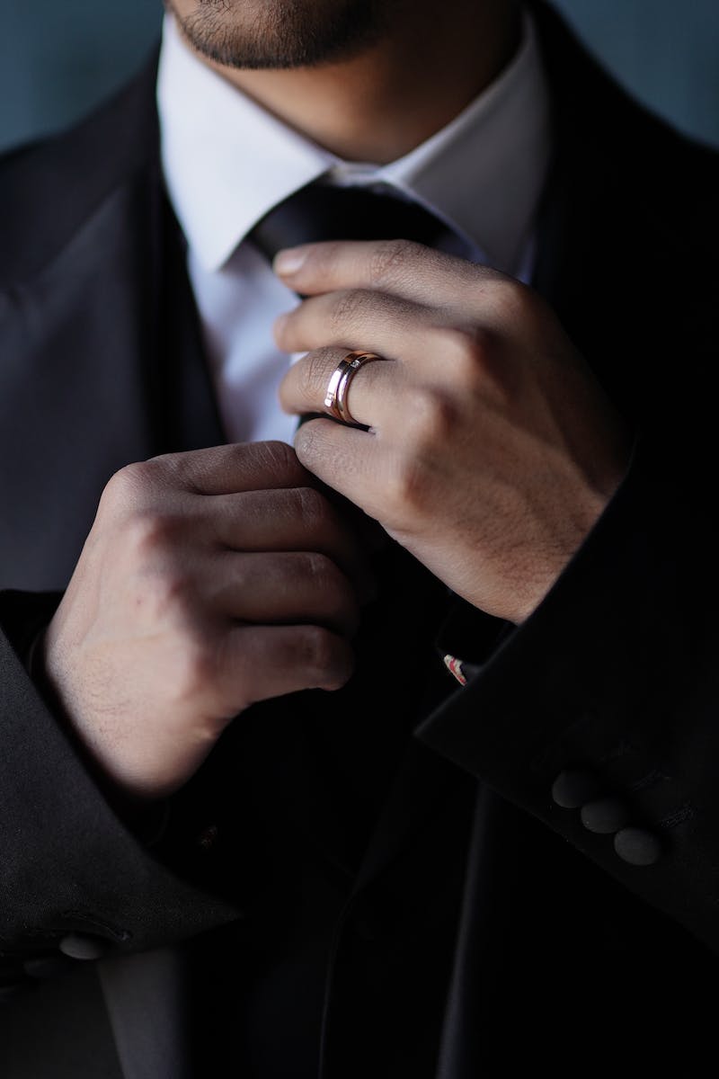 Elegant Man with Wedding Ring